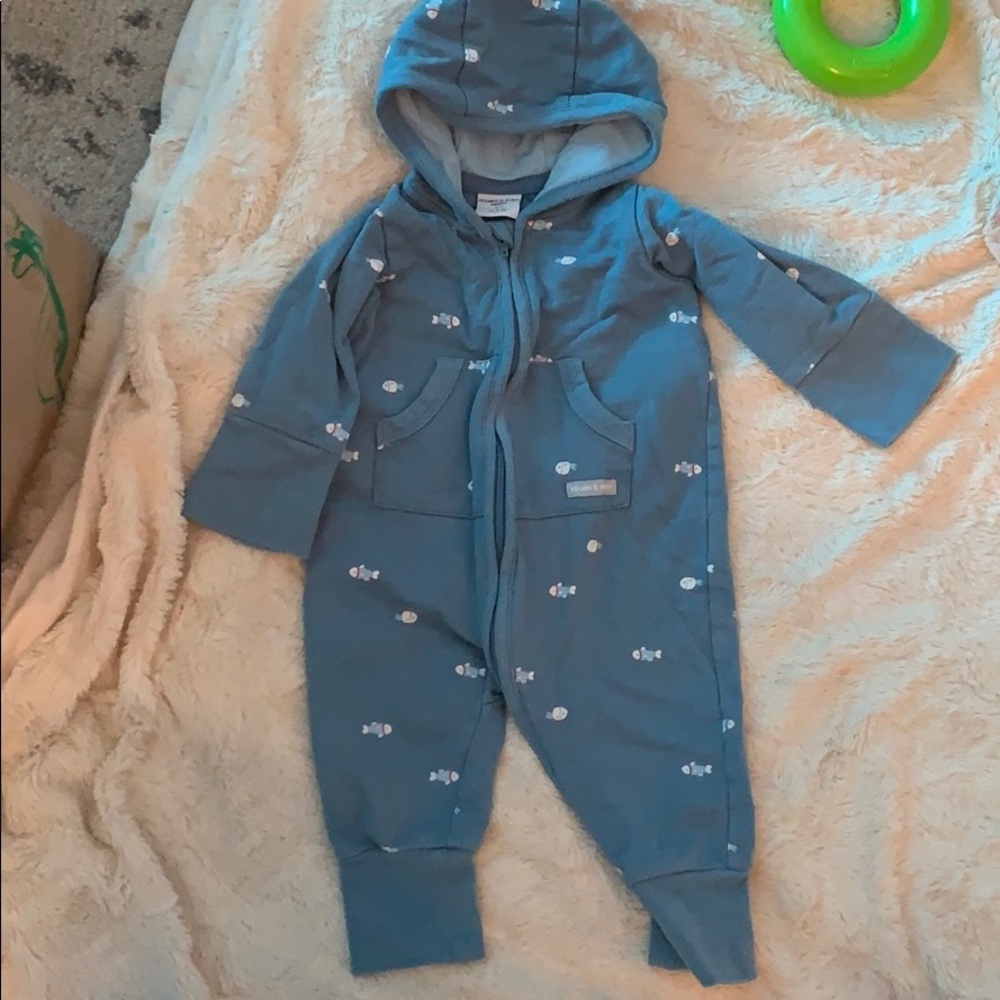 Cute fish onesie with hood